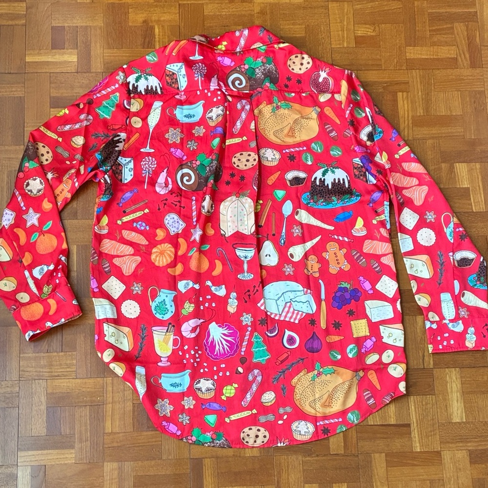 New Karen Mabon Holiday Feast PJ set (size medium) - Picture 4 of 9